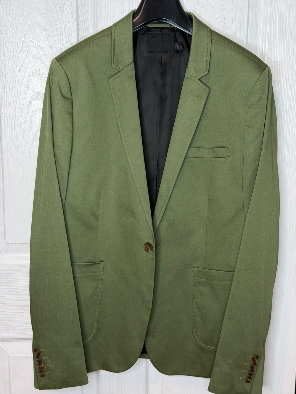ASOS Olive Green Single-Button Blazer